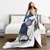 Hollow Knight Silksong Blanket  Warm Funny Plush Throw Blanket For Kids Outdoor Flannel Bedspread Bed Cover
