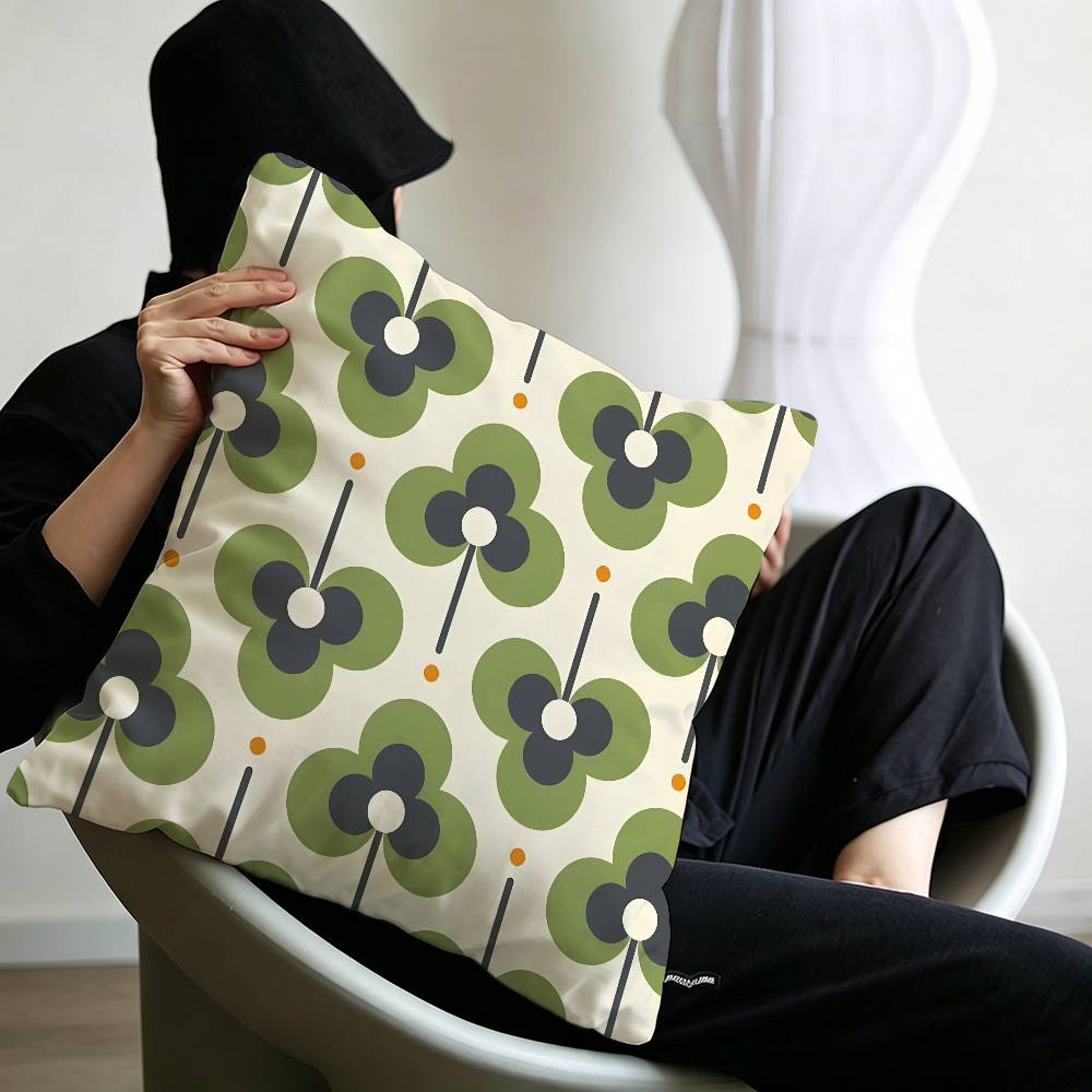 Art OOrla Kiely Flower Pillow Anime Pillow Sofa Bed Head Pillow Cover Cushion Cover x cm Fashion