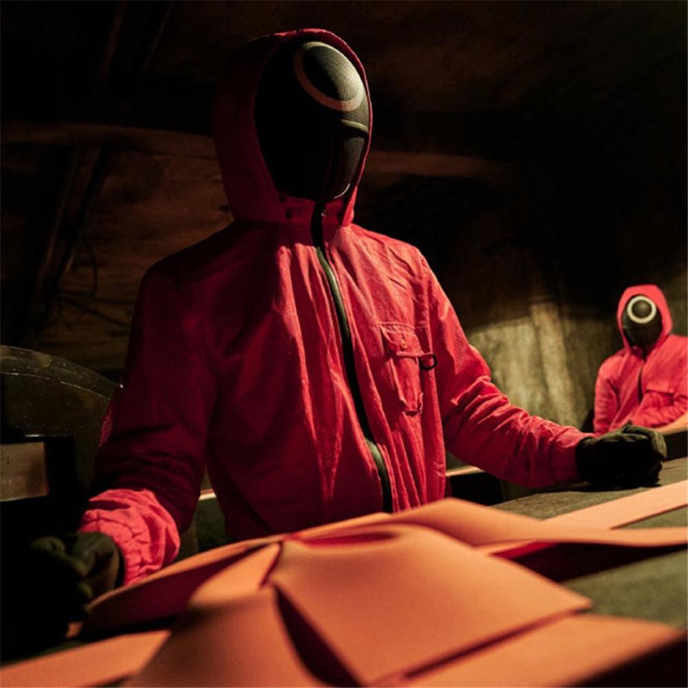 Костюм кальмара злодея для мальчиков, карнавальный костюм с масками, корейский сериал, детское нарядное платье на Хэллоуин