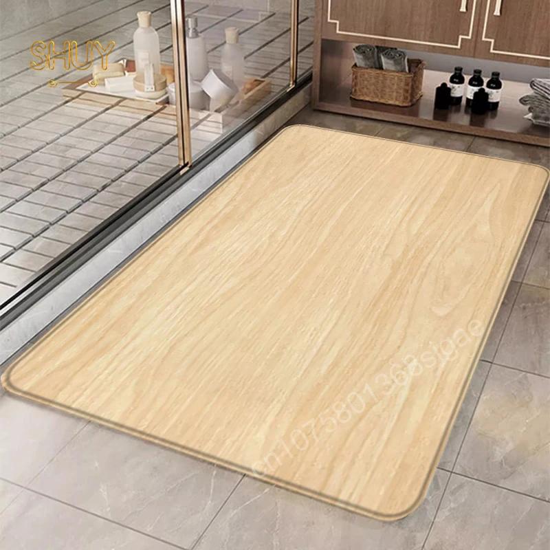 Коврик для двери с рисунком под дерево, ковер для ванной комнаты, кухонный вход, нескользящий диван для гостиной, декоративные коврики для ног для дома, детский коврик для ползания