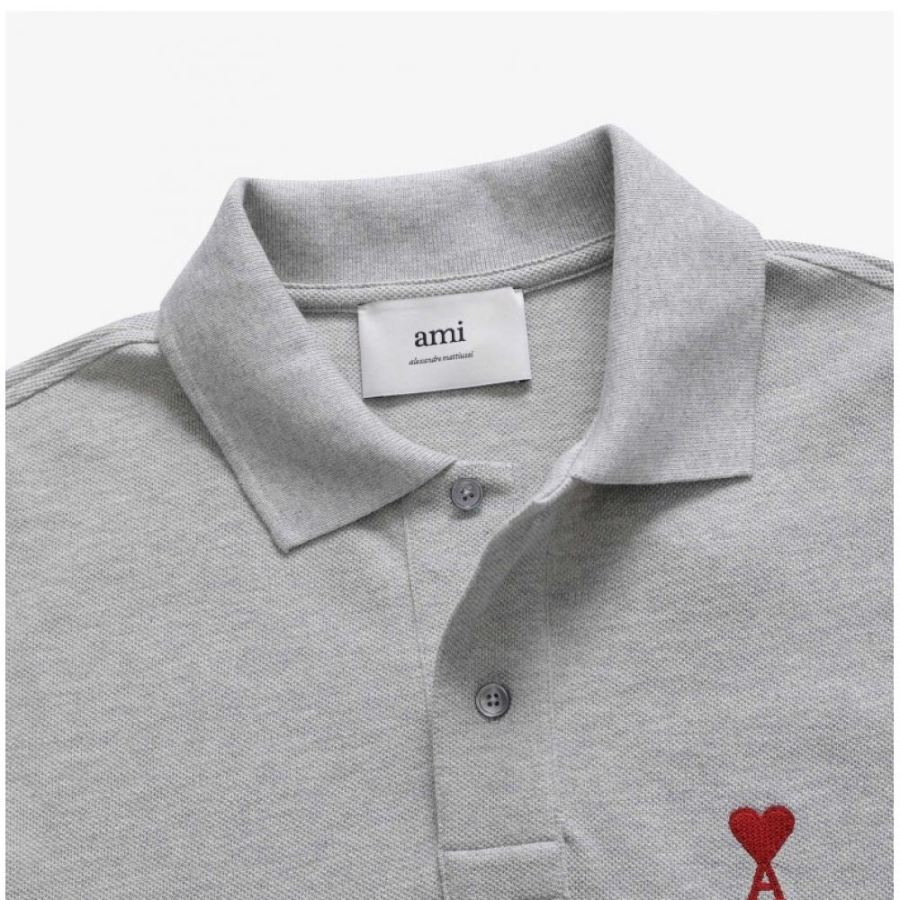 Поло Ami с маленьким логотипом в виде сердца Унисекс Bfupl001