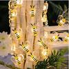 Cute Animal Bee Shaped LED String Lights Waterproof Fairy Light Atmosphere Lamp Fairy Light