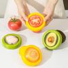 Silicone Film Sealed Fruit Fresh Box Mini Avocado Lemon Storage Box Reusable Creative Preservation Box Refrigerator Storage