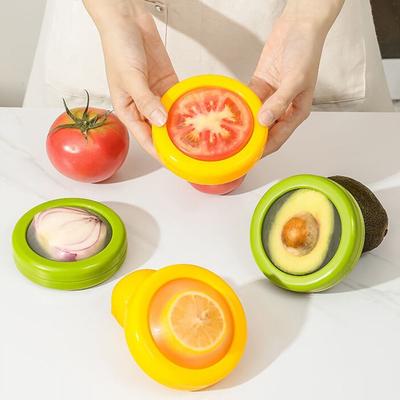 Силиконовая пленка герметичная коробка для фруктов и овощей мини-коробка для хранения авокадо лимон многоразовая креативная коробка для хранения в холодильнике