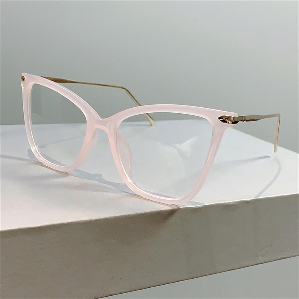 Винтажные очки «кошачий глаз», синий свет, блокирующие прозрачные очки, женские декоративные очки с плоским зеркалом, новинка лета
