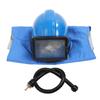 Sandblaster Helmet Sand Blasting Hood Cap Face Cover with Sleeveless Suit for Painting Cutting