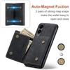 DG.MING M1 Series for Samsung Galaxy S25 Edge Case Kickstand PU Phone Cover with Detachable Wallet