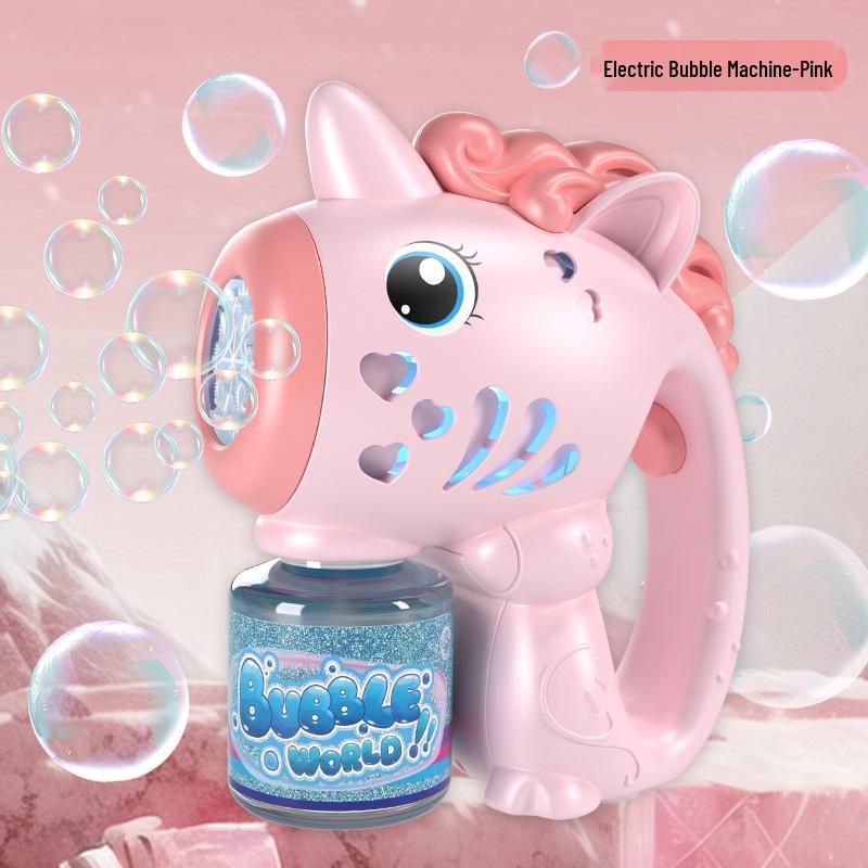 Popular Kid's 32-Hole Electric Bubble Gun - Automatic Handheld Toy for Bubbles