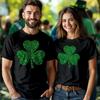 Glitter Shamrock Mens And Womens Funny St.Patricks Day T-Shirts Tee Irish #STPD
