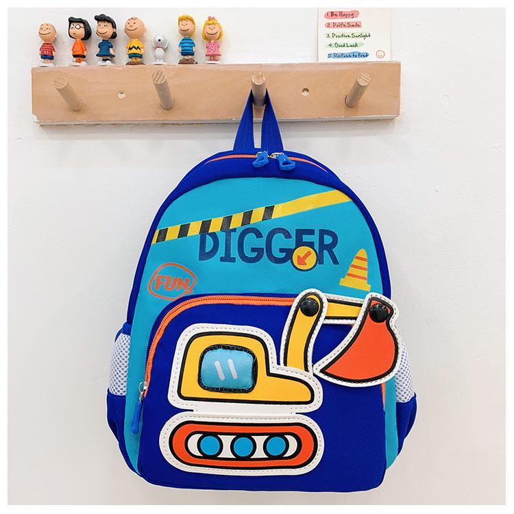 Cartoon Anime School Backpack Ergonomic Straps Lightweight Nylon For Preschool Kids Essentials