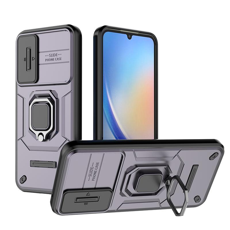 Чехол-слайдер для камеры для Samsung Galaxy A13 A14 A15 A24 A25 A26 A34 A35 A36 A54 A55 A56 5G 4G Бронированный противоударный чехол