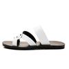 Fashion Men Shoes Fashion Summer Men Shoes Vintage Italian Flats Casual Non-slip Beach Sandals Leather Flip Flop Slippers Flats Sandals