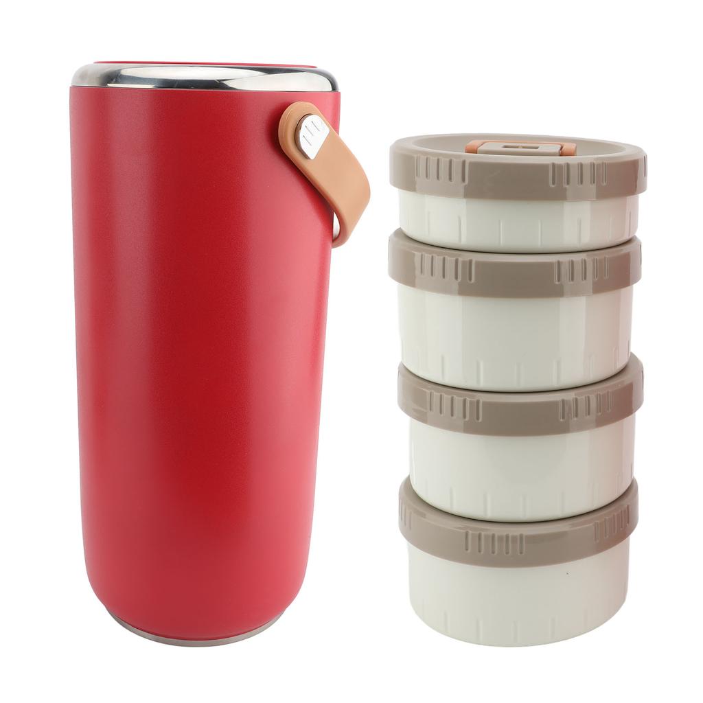 Вакуумная банка для еды 3,4 л из нержавеющей стали с широким горлом, герметичная, портативная, для горячей еды