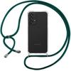 Case with Lanyard Necklace - Samsung - A73 5G - Shockproof TPU - Night Green - Flexible