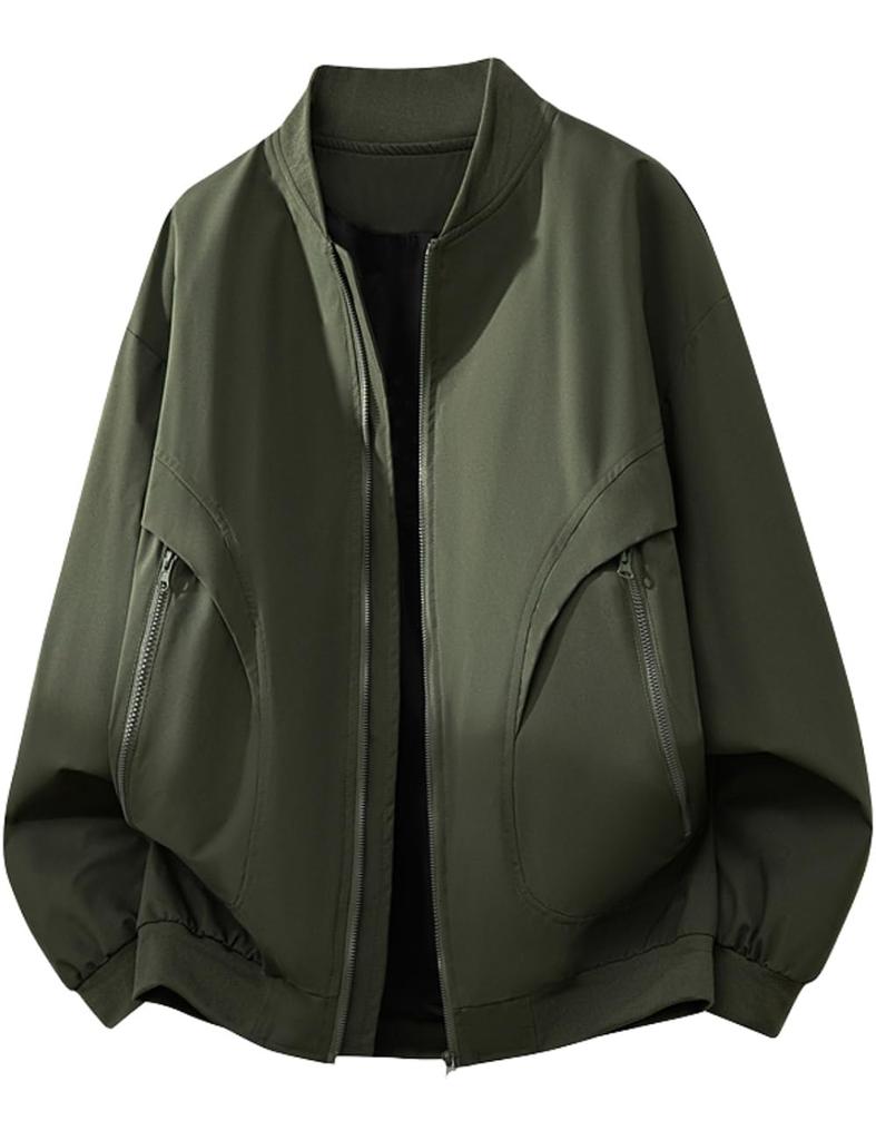 WINROMTICO Long Solid for Outdoor Mountain and and Winter Men's Jacket, Lightweight, Windproof, Sleeve, Color, Activities, Fishing, Climbing, Sports,