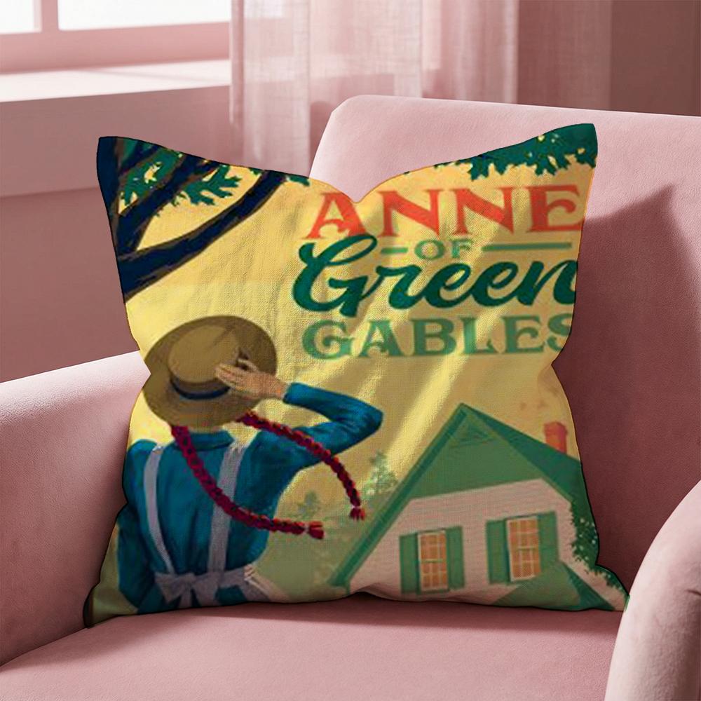 Чехол для подушки с изображением Энн из «Зеленых холмов» — многофункциональный, для дома и автомобиля, двусторонний, мягкий и прочный, подходит для повседневного использования.