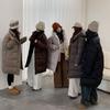 Зимнее утолщенное теплое женское съемное хлопковое пальто свободного кроя, пуховик средней длины, модный