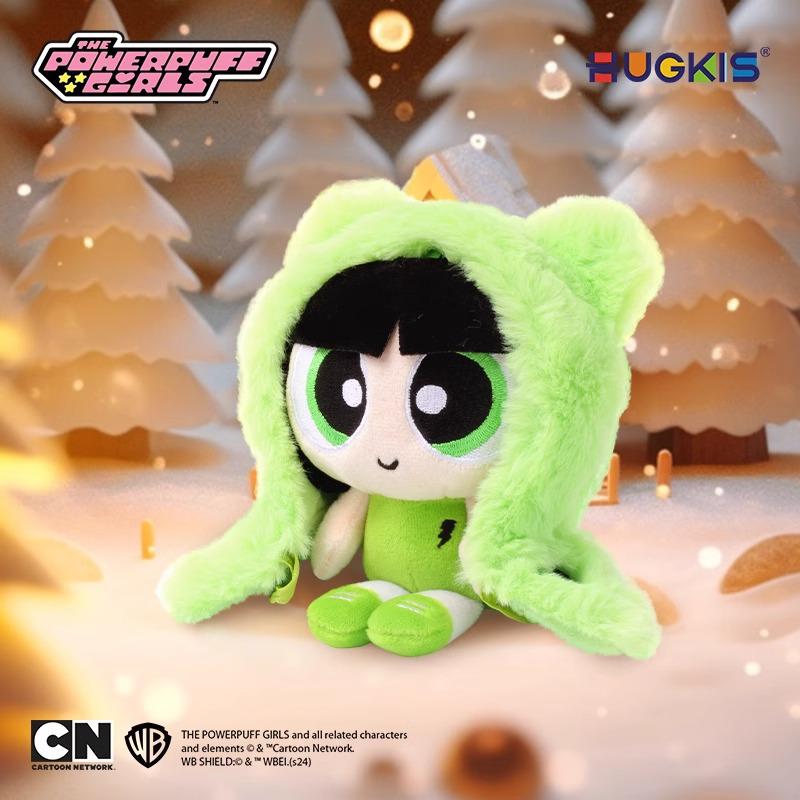 HUGKIS Брелок-подвеска из плюша «Суперкрошки» - Кукла-шарм Бабблс и Блоссом Подарок