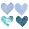 1PCS Heart Type Coaster Display Stand Resin Epoxy Casting Mold Silicone Coaster Holder Mould