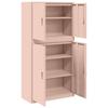 Storage Cabinet 2 pcs Pink 90 x 40 x 175 cm Steel