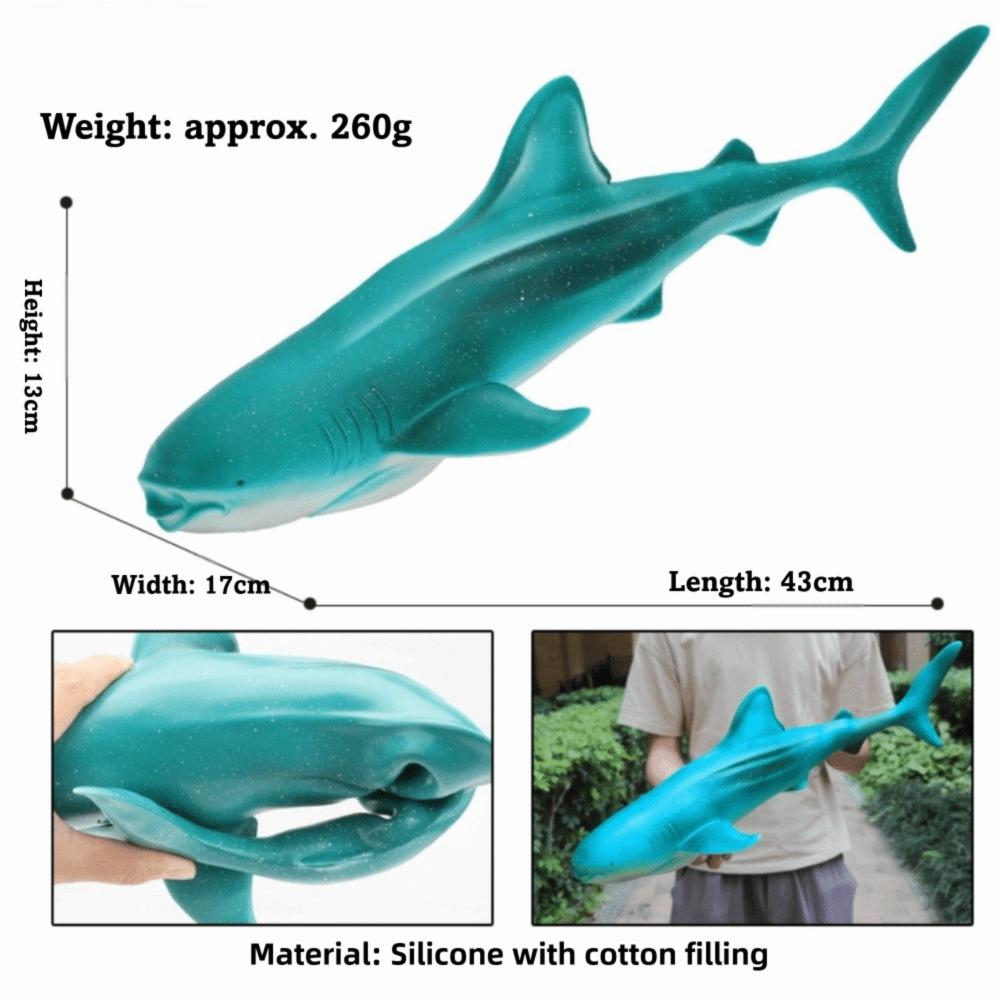 Large Size Ocean Animals Action Figures Great White Shark Model Ocean Animal Simulation