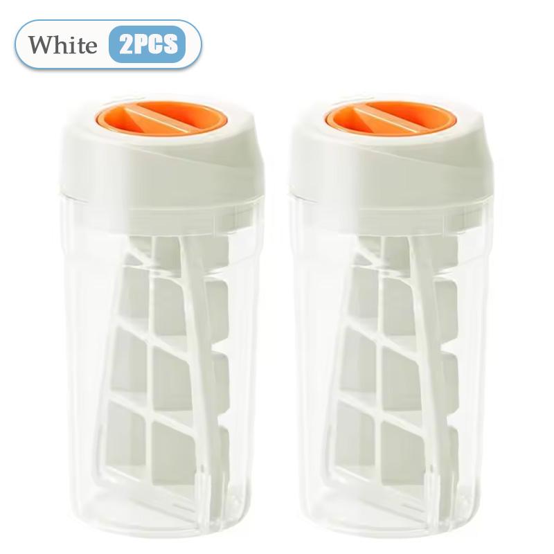 1-8PCS Twist Ice Mold Food-grade 2-in-1 Ice-make Pressing Mould Ice Drink Bottle Silicone Ice Cube Tray Outdoor Beverage Cup