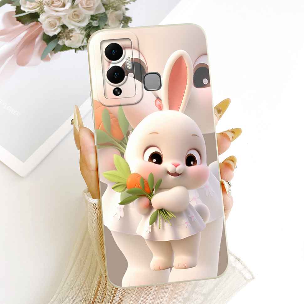 Casing For Infinix Hot 12 Play Cover X6816C X6816 Silicone Cat Dragon Pattern Case For Infinix Hot12 Hot 12 Play Shell Covers