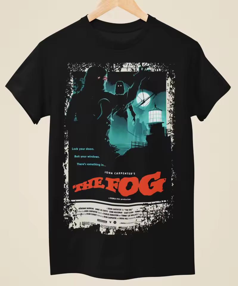 New horror movie The Fog poster inspiration 3D printed unisex T-shirT shirt street American retro Harajuku short sleeved top