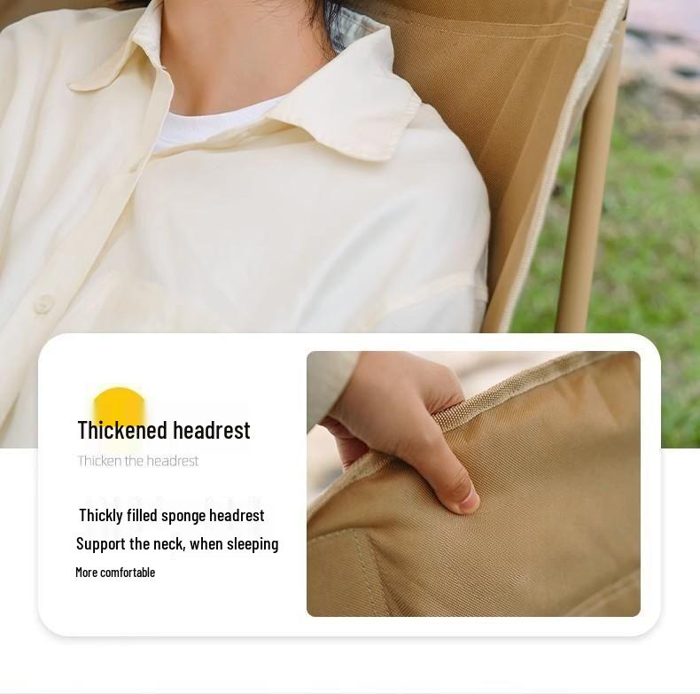 Портативный уличный лунный стул: Складной шезлонг для кемпинга, рыбалки и пикника