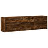 Vidaxl Szafka Pod Tv Z Led, Przydymiony Dąb, 180X34X50 Cm