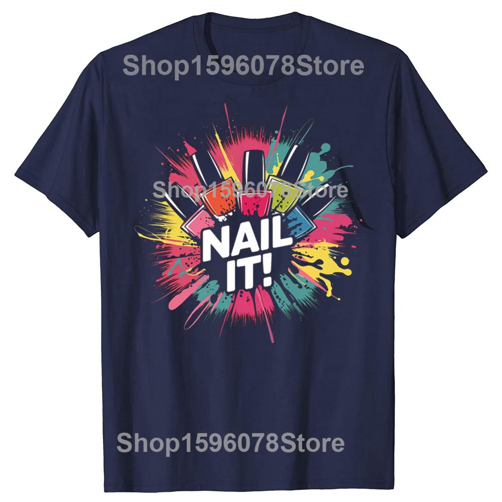 Футболки с графикой Nail Master Техник Красота Нейл-арт Художник Женщины Мужчины Забавные Футболки Графическая Футболка Маникюрный Салон Топы