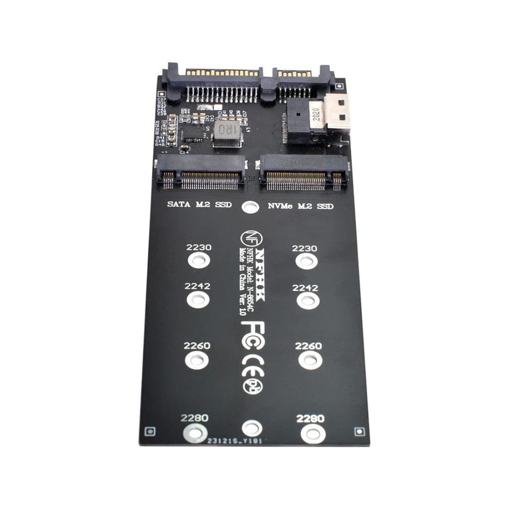 Адаптер NFHK SSD NVME PCIe SSD SATA для комплекта U2 NGFF M Key SF-8654 SF-8654