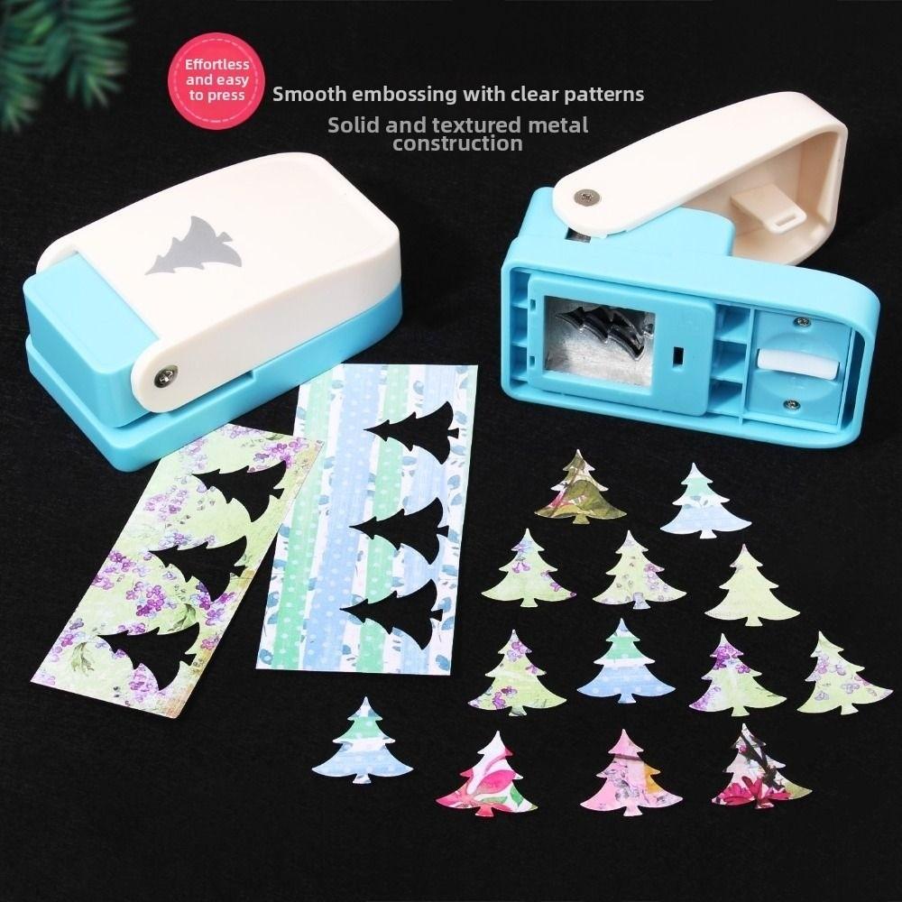 DIY Эмбоссинг Машина Большого Размера Дырокол в Виде Рождественской Елки Зубчатый Дырокол Эмбоссер Для Изготовления Журналов