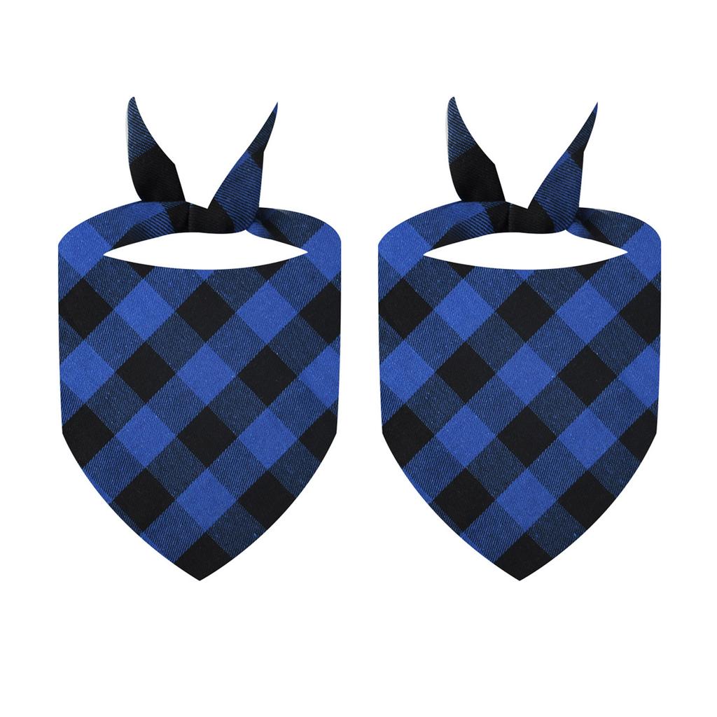 2PCS Pet Bandana for Cat Dogs Christmas Festival Party Props Dog Bandanas Scarf Triangle SalivaTowel Pet Holiday Collar