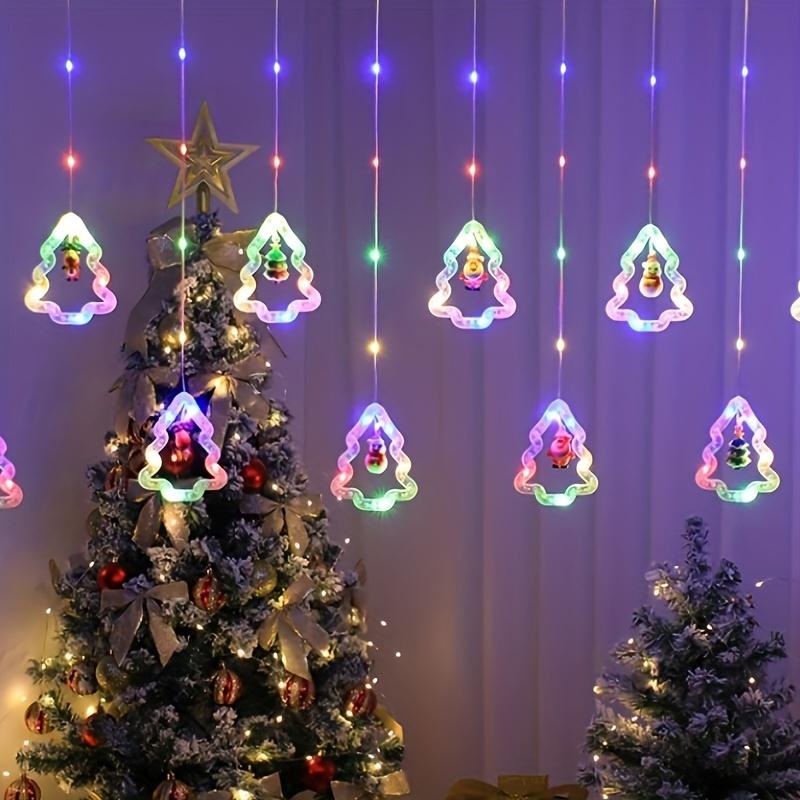 1 комплект рождественских елочных украшений - пятиконечная звезда, кожаная гирлянда и занавески, идеальное трансграничное популярное рождественское украшение