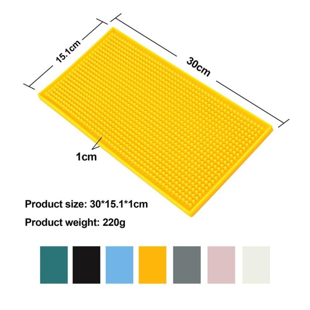 Non-Slip Base Silicone Bar Mat Silicone Coffee Spill Mat Stylish Countertop Bar Mat For Bars