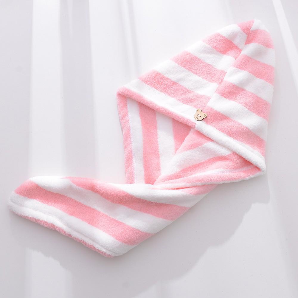 Мягкое впитывающее полотенце для волос из кораллового флиса и симпатичная повязка на голову для душа