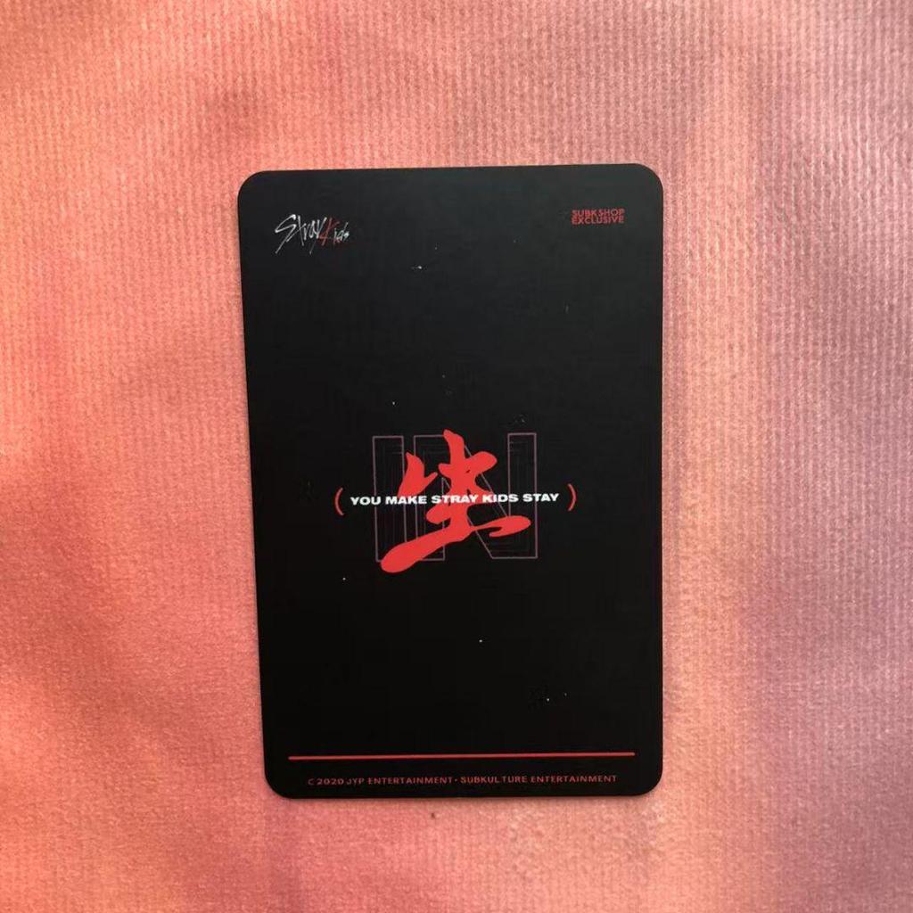 [Б/У] StrayKids сабк бонус лимитированное издание для школы Хёнджин торговая карточка