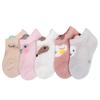 Носки для малышей, носки для малышей, хлопковые, дышащие, мягкие, милые, для девочек, летние, размер M, 11 см - 14 см, набор из 5 пар