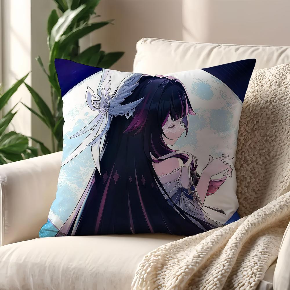 GGenshin Columbina Impact cushion cover For Pillow Printing Sofa Decoration Home Car Room Coffee Shop Office Nordic Simplicity