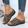 Женская обувь больших размеров Туфли-клинья с открытым носком Новые шлепанцы для сезона