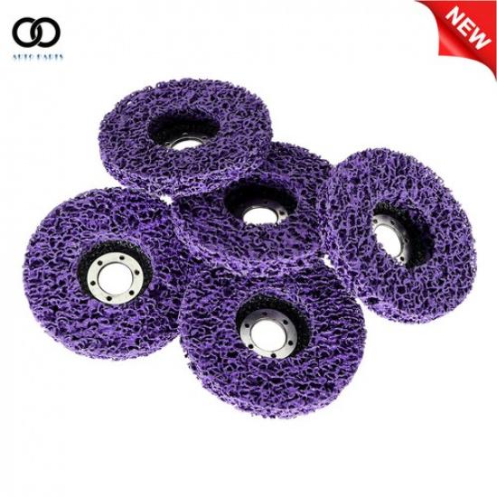 10 Pack 4-1/2" × 7/8" Strip Discs Stripping Wheel for Remove Scaling Purple New