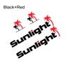 Creative Sunlight Camping Sticker For Van Camper Caravan Cargo Motorhome RV Motor Vinyl Decals Auto Body Decoration Accessories