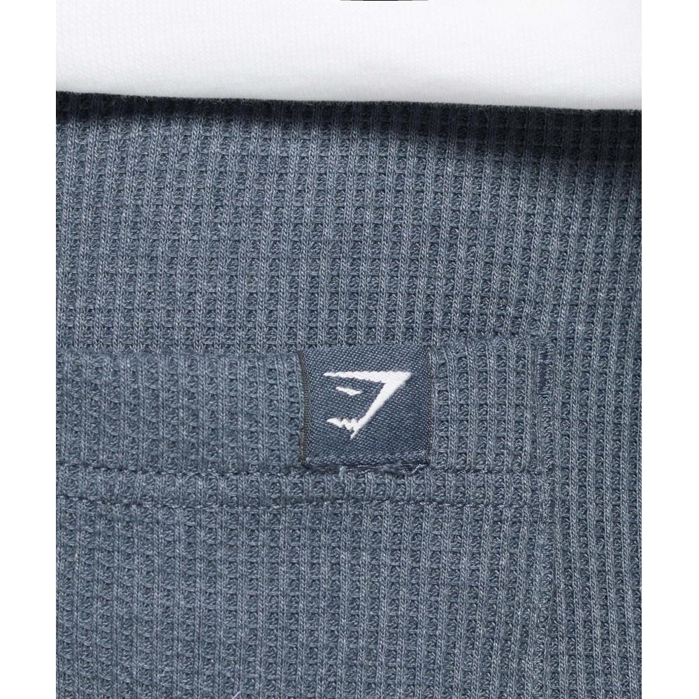 Gymshark Вафельные шорты титаново-синие A1b4t Udpk