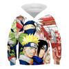 Толстовки с длинными рукавами «Наруто» для мальчиков на осень/зиму, модные детские толстовки «Какаши», топы «Наруто» для мальчиков, пуловер, одежда