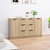 3115790 vidaXL Buffets 2 Pcs Sonoma Oak 60x30x70 Cm Engineered Wood