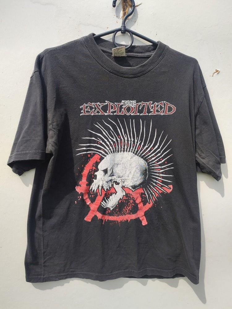 Редкая футболка The Exploited базовая черная Унисекс S-5XL