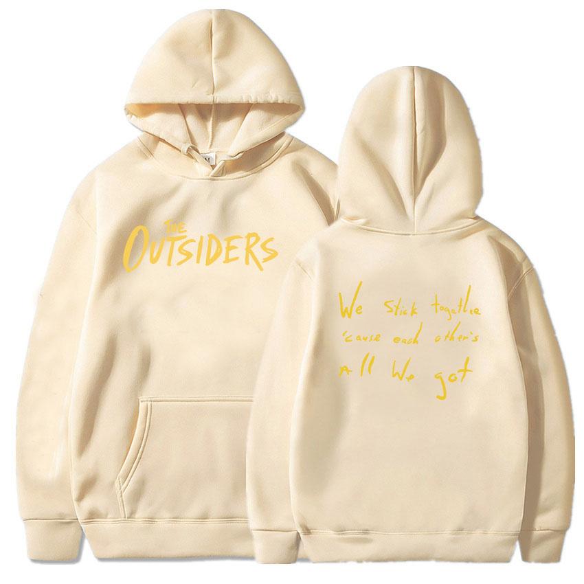 Autumn/Winter The Outsiders Printed Hoodie Women's Sudaderas Para Mujer Hip Hop Men's and Women's Street Wear Winter Warm Hoodie
