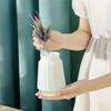 Home Decorative Plastic Flower Vase Flat Bottom Flower Arrange Vase Unbreakable Anti-deformed Wide Opening Plant Container