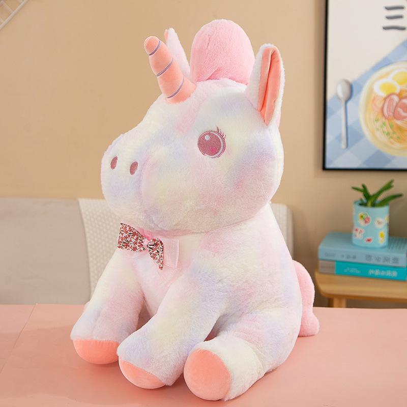 Красочная плюшевая игрушка-единорог тай-дай пони кукла Симфония подушка для сна Детский подарок на день рождения Тряпичная кукла